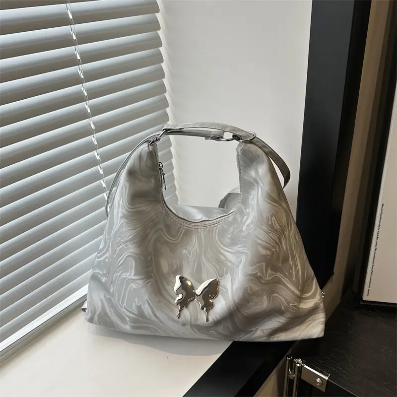 Multifunctional Bow Backpack 2024 New Fashionable Textile Chain Shoulder Bag Large Capacity Commuter Tote Bag - Image 3