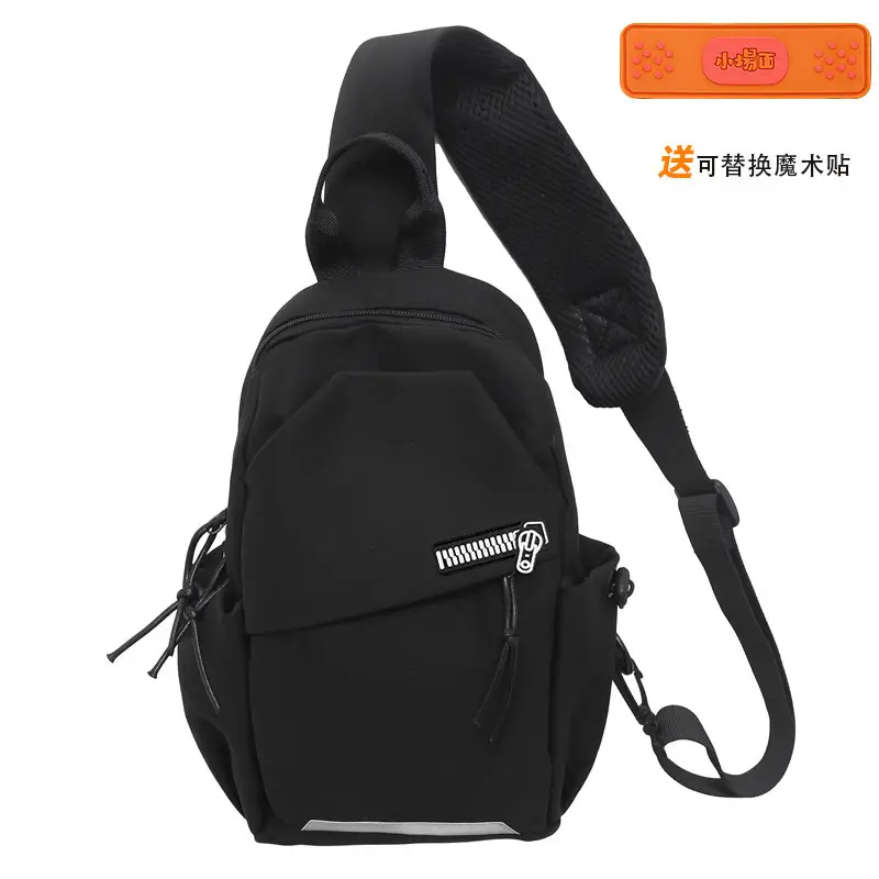 White Korean Style Crossbody Backpack for Men Women