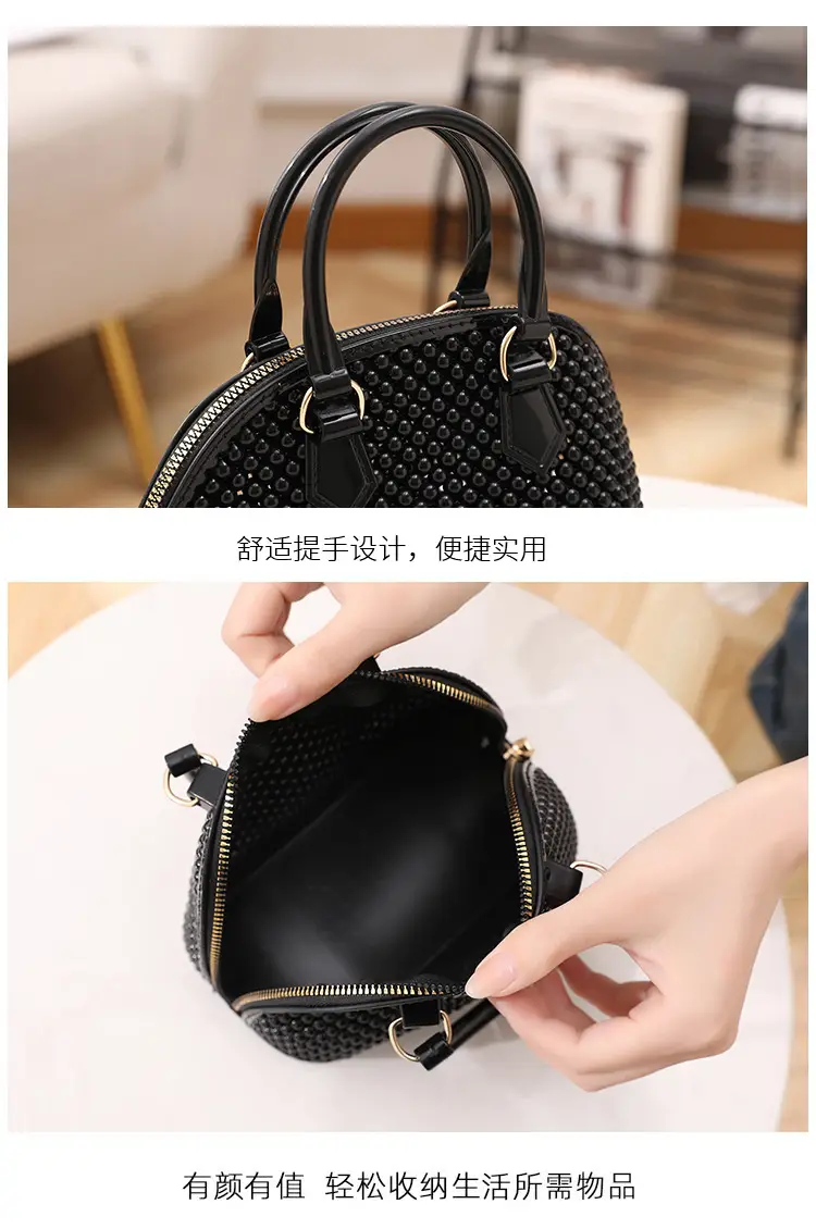 Red Jelly Textured Crossbody Bag with Chain — feature 7