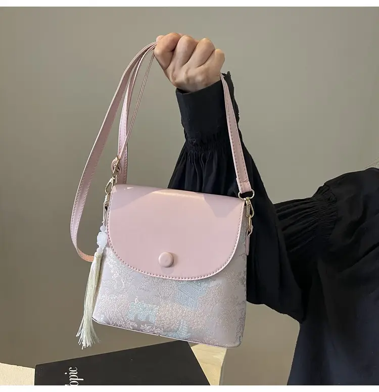 Korean Style Embroidered Crossbody Bag Women's Ins Mori Style — feature 24