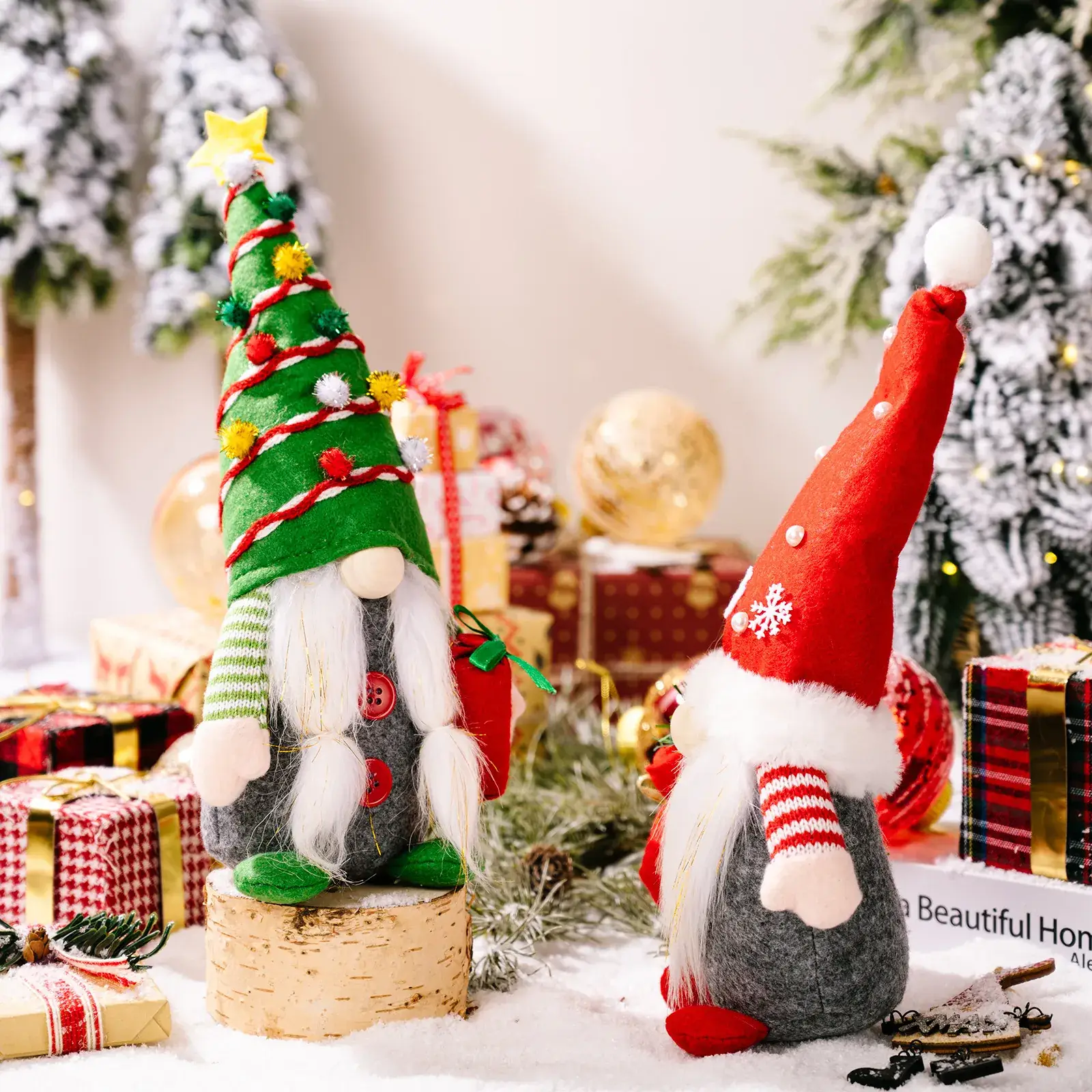 2025 Christmas Decorations Santa Doll Rudolph Gnome Set - Image 5