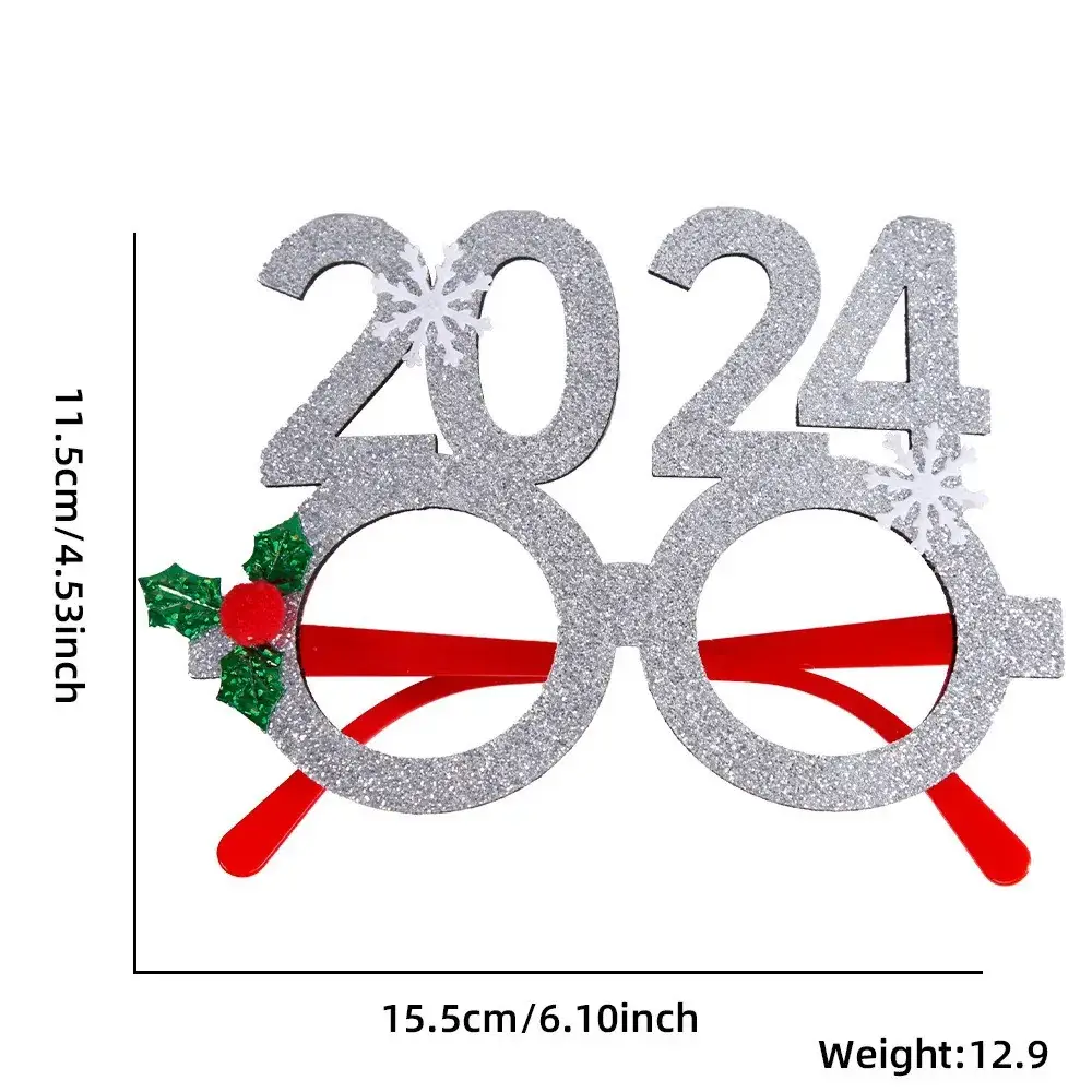 2024 Cross Border Christmas Glasses Tree Snowman Photo Props - Image 10