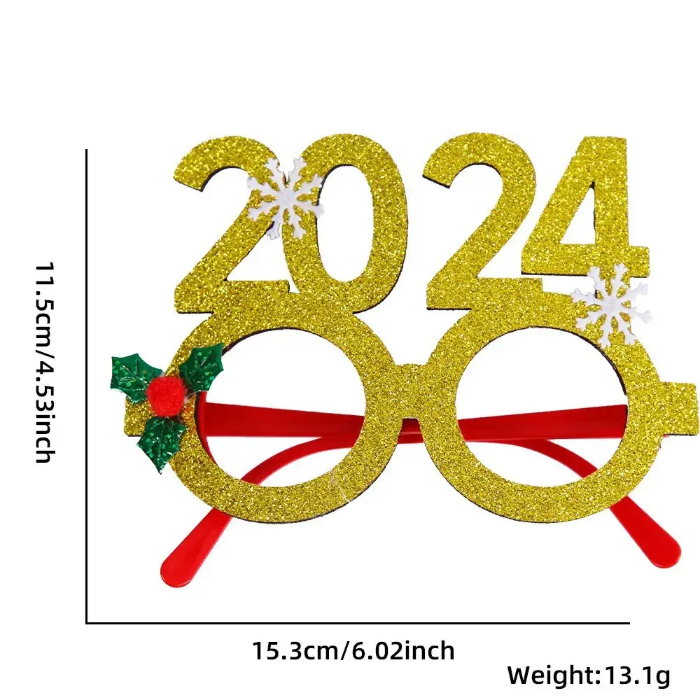 2024 Cross Border Christmas Glasses Tree Snowman Photo Props - Image 11
