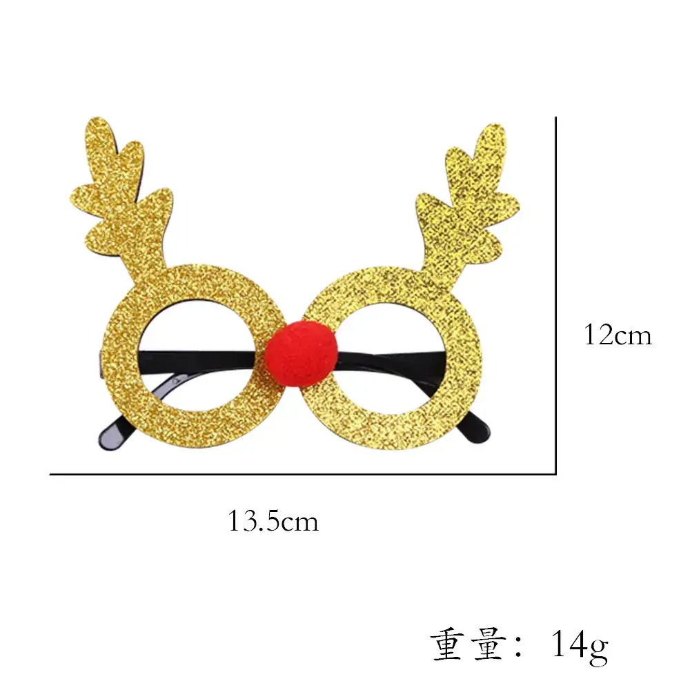 2024 Cross Border Christmas Glasses Tree Snowman Photo Props - Image 28