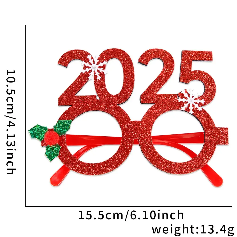 2024 Cross Border Christmas Glasses Tree Snowman Photo Props - Image 3