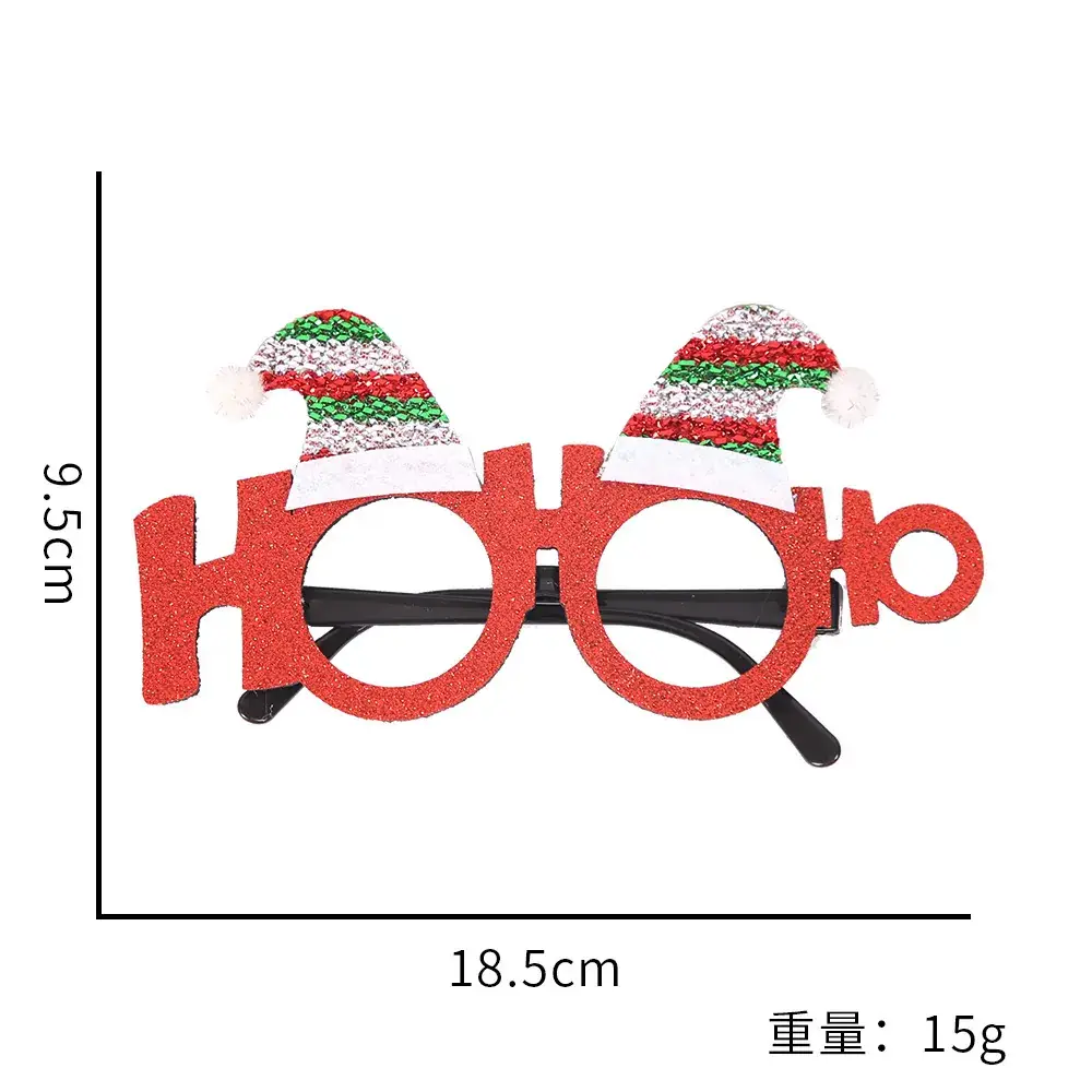 2024 Cross Border Christmas Glasses Tree Snowman Photo Props - Image 37