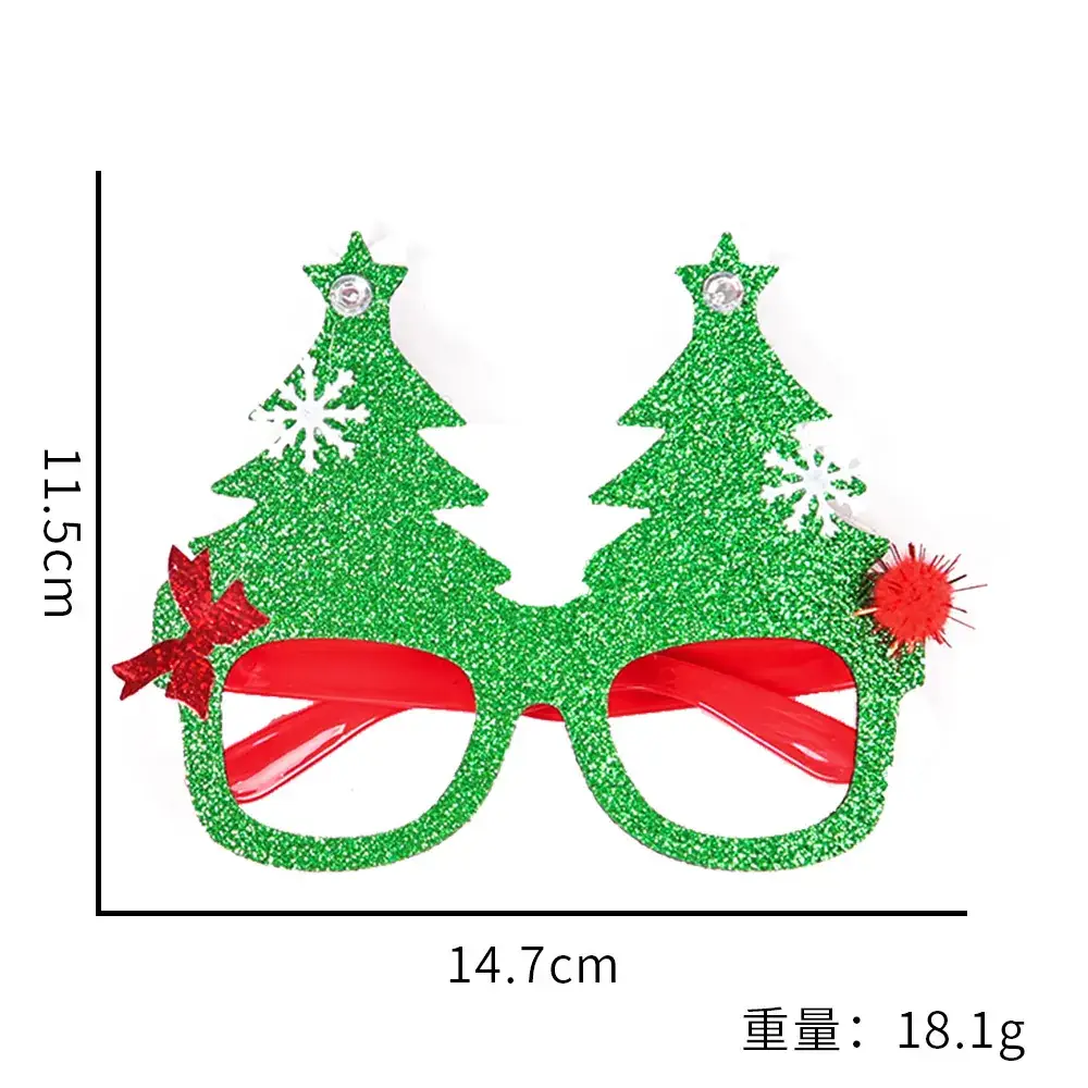 2024 Cross Border Christmas Glasses Tree Snowman Photo Props - Image 38