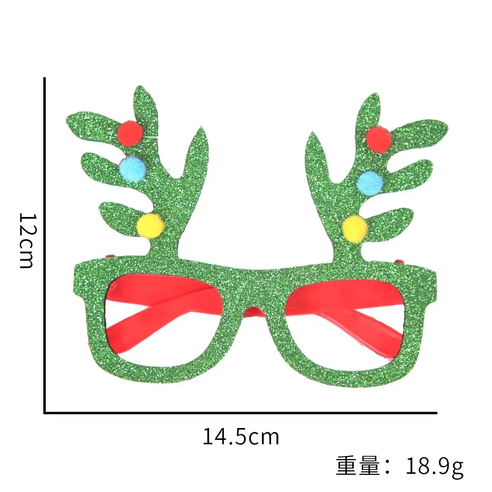2024 Cross Border Christmas Glasses Tree Snowman Photo Props - Image 39