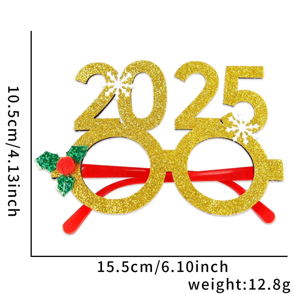 2024 Cross Border Christmas Glasses Tree Snowman Photo Props - Image 4