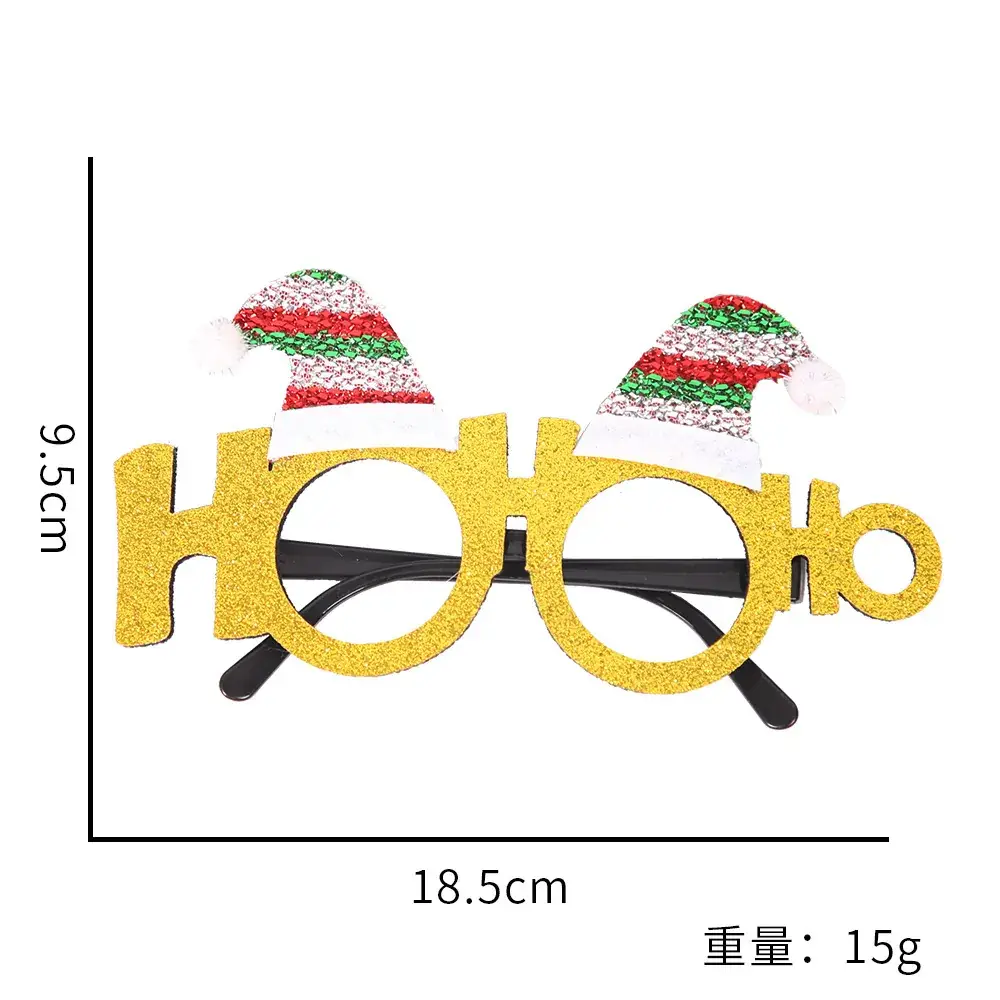 2024 Cross Border Christmas Glasses Tree Snowman Photo Props - Image 40