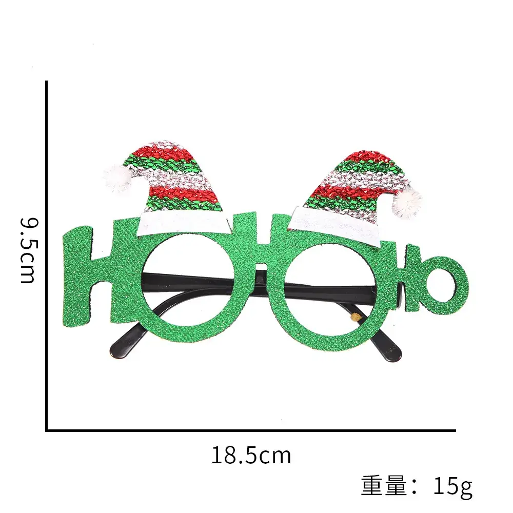 2024 Cross Border Christmas Glasses Tree Snowman Photo Props - Image 41