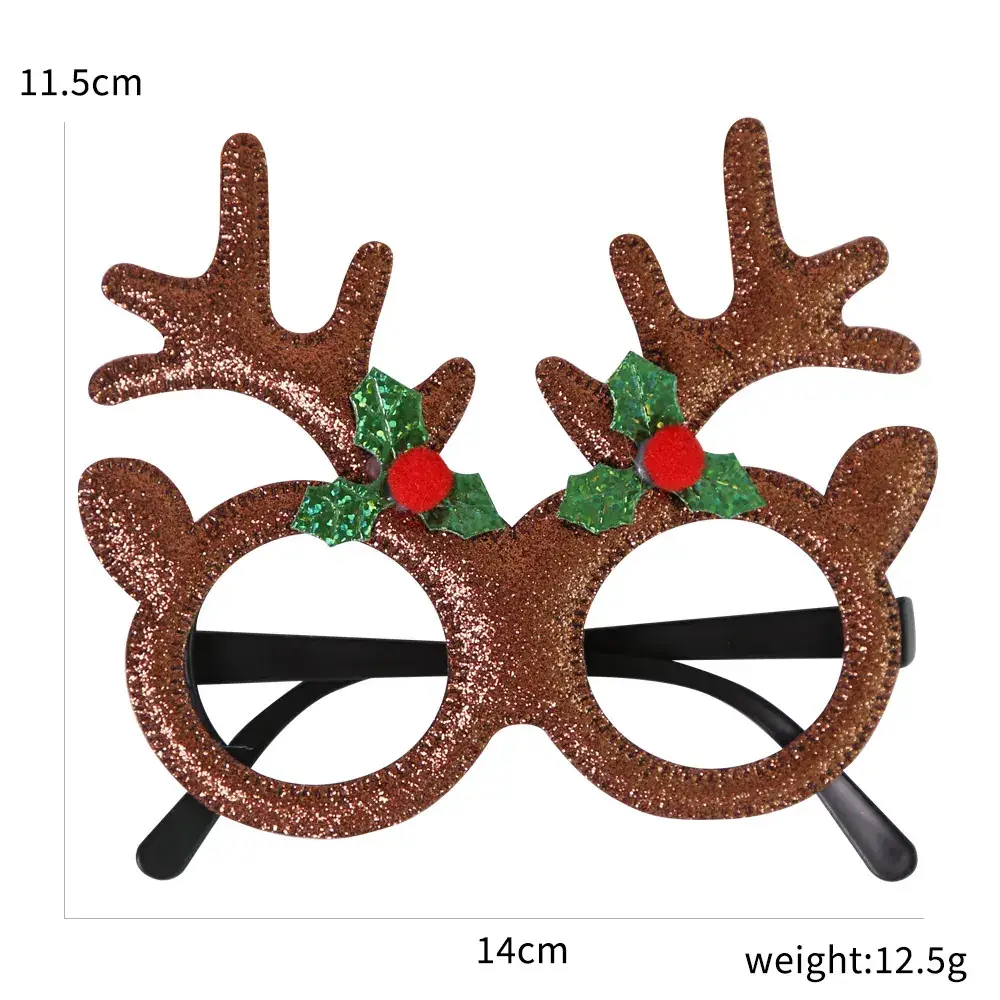 2024 Cross Border Christmas Glasses Tree Snowman Photo Props - Image 45