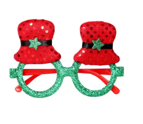 2024 Cross Border Christmas Glasses Tree Snowman Photo Props - Image 46