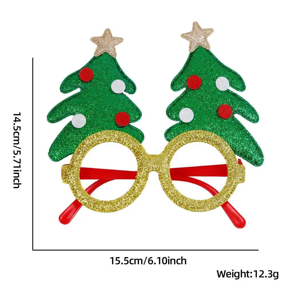 2024 Cross Border Christmas Glasses Tree Snowman Photo Props - Image 47
