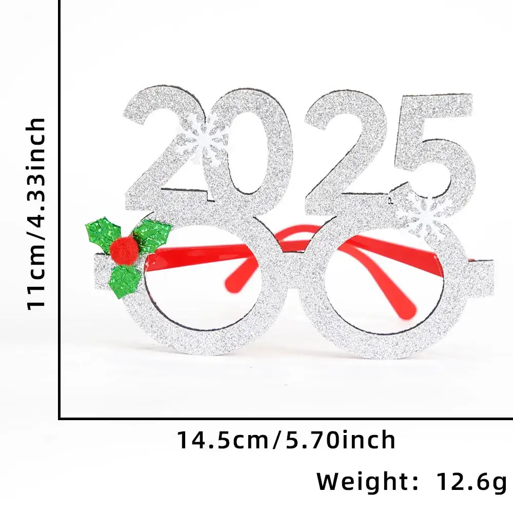 2024 Cross Border Christmas Glasses Tree Snowman Photo Props - Image 5