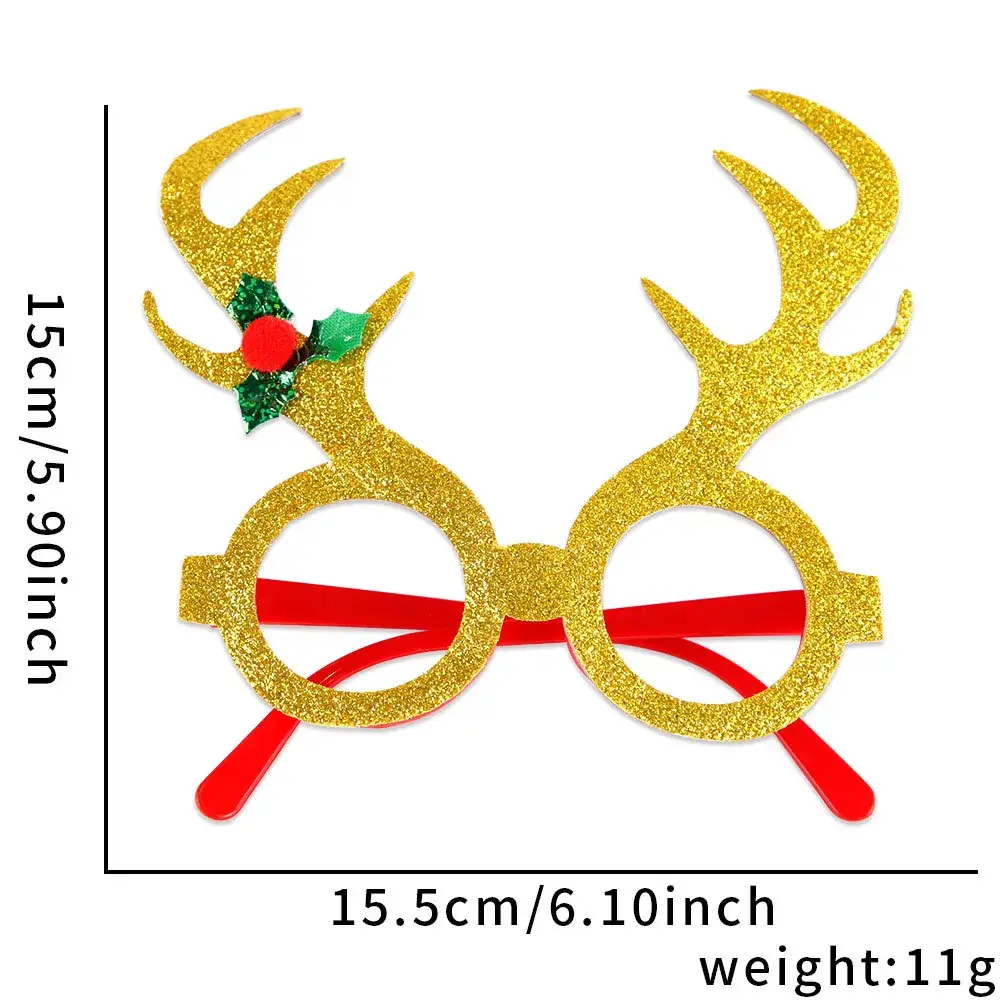 2024 Cross Border Christmas Glasses Tree Snowman Photo Props - Image 51