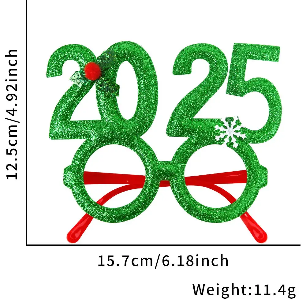 2024 Cross Border Christmas Glasses Tree Snowman Photo Props - Image 6