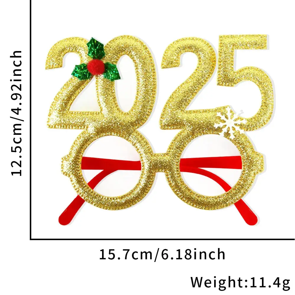 2024 Cross Border Christmas Glasses Tree Snowman Photo Props - Image 8