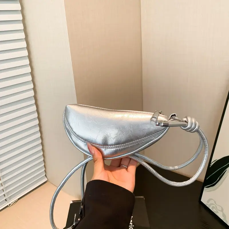 Silver Arm Crossbody Mini Bag for Women