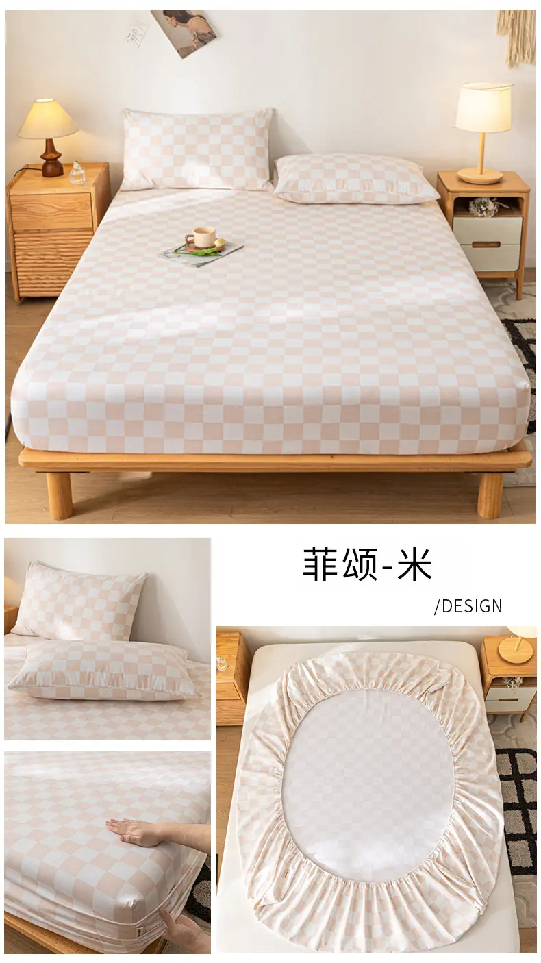 Class A Mother and Infant Grade Cotton Old Coarse Cloth Bed Cover Single-Piece Mattress Protective Cover Cotton Bed Cover Simmons Protective Cover Cover — feature 22