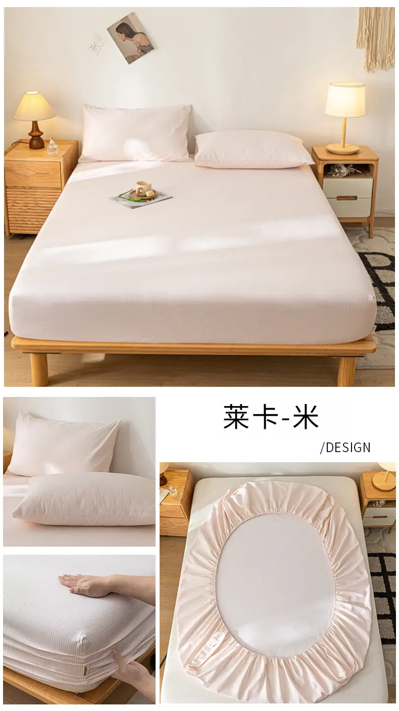 Class A Mother and Infant Grade Cotton Old Coarse Cloth Bed Cover Single-Piece Mattress Protective Cover Cotton Bed Cover Simmons Protective Cover Cover — feature 25