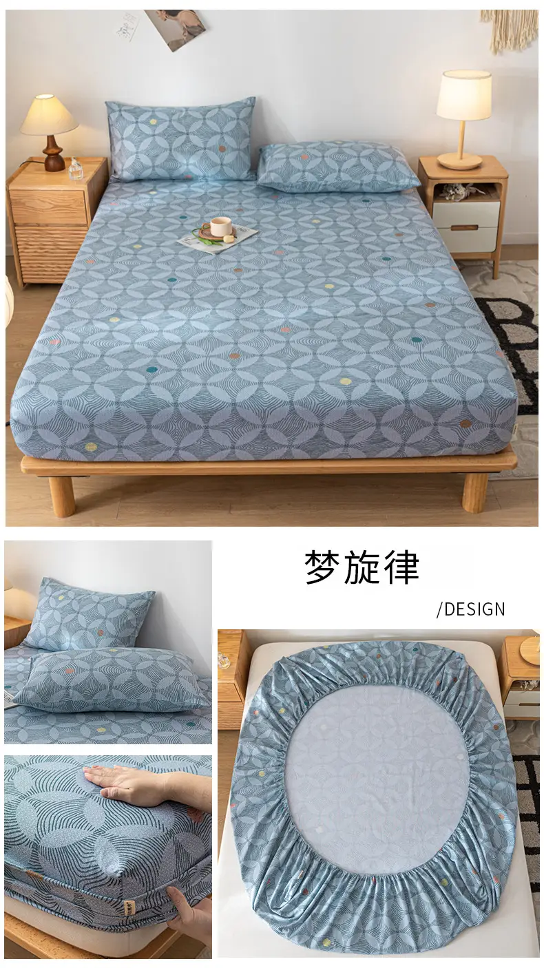 Class A Mother and Infant Grade Cotton Old Coarse Cloth Bed Cover Single-Piece Mattress Protective Cover Cotton Bed Cover Simmons Protective Cover Cover — feature 28