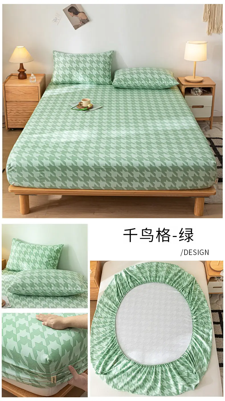 Class A Mother and Infant Grade Cotton Old Coarse Cloth Bed Cover Single-Piece Mattress Protective Cover Cotton Bed Cover Simmons Protective Cover Cover — feature 30
