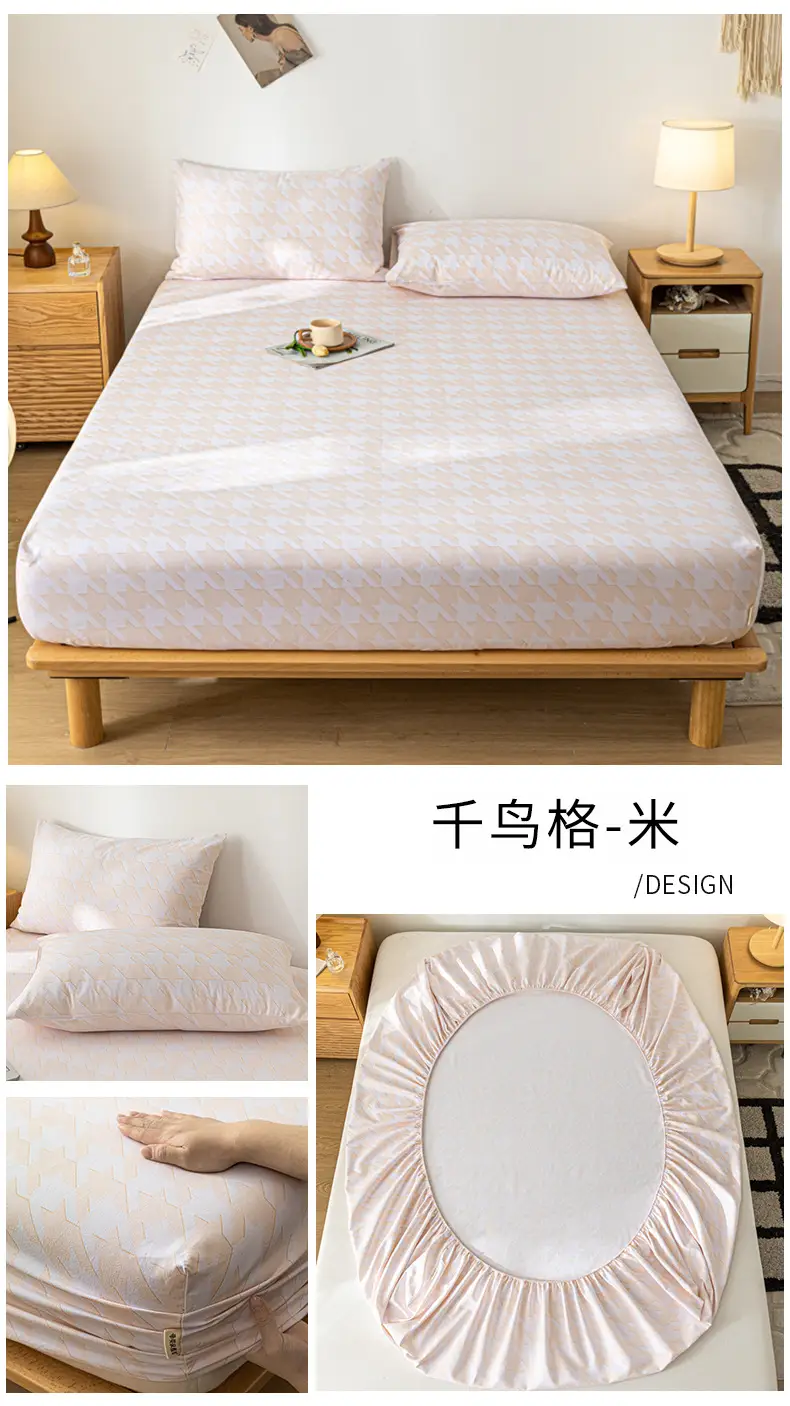 Class A Mother and Infant Grade Cotton Old Coarse Cloth Bed Cover Single-Piece Mattress Protective Cover Cotton Bed Cover Simmons Protective Cover Cover — feature 31