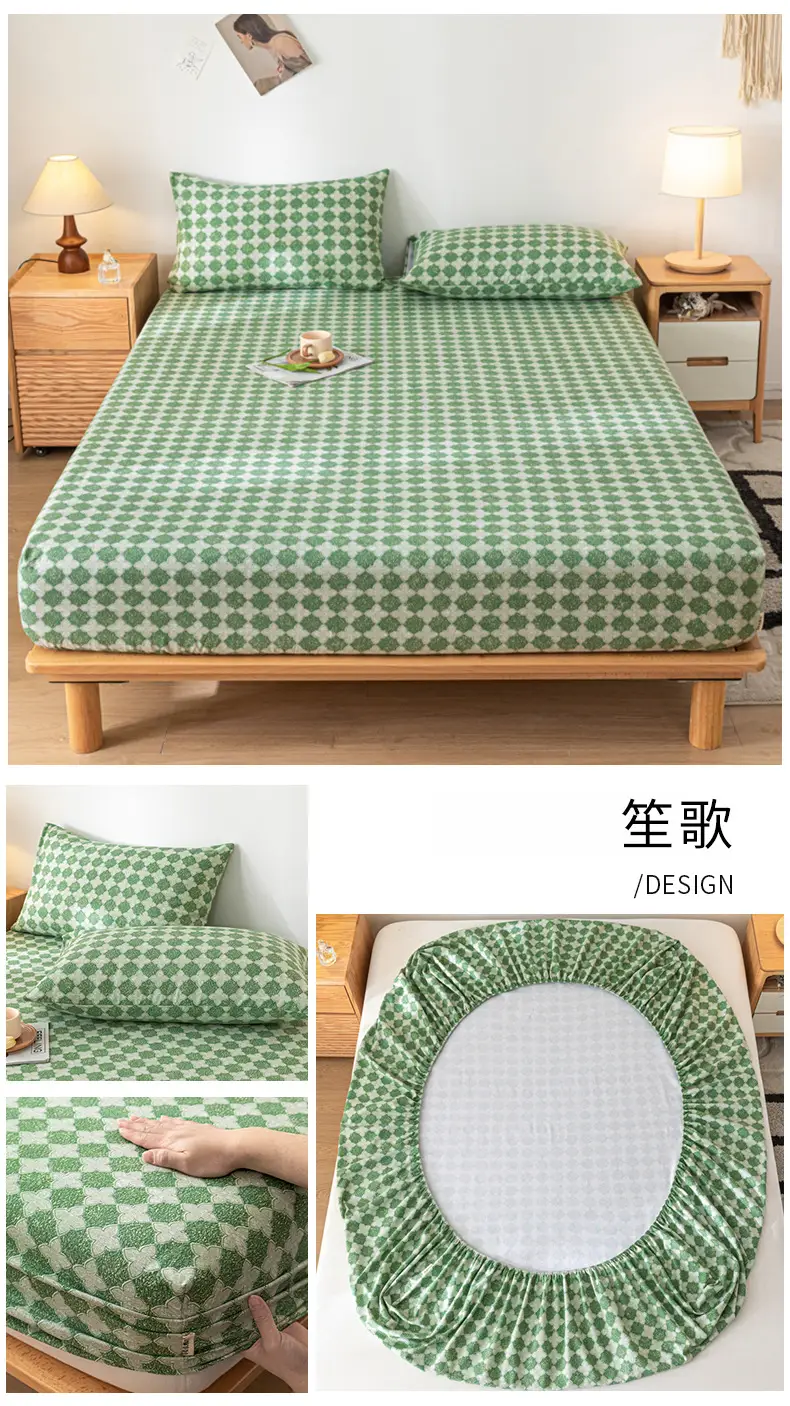 Class A Mother and Infant Grade Cotton Old Coarse Cloth Bed Cover Single-Piece Mattress Protective Cover Cotton Bed Cover Simmons Protective Cover Cover — feature 32