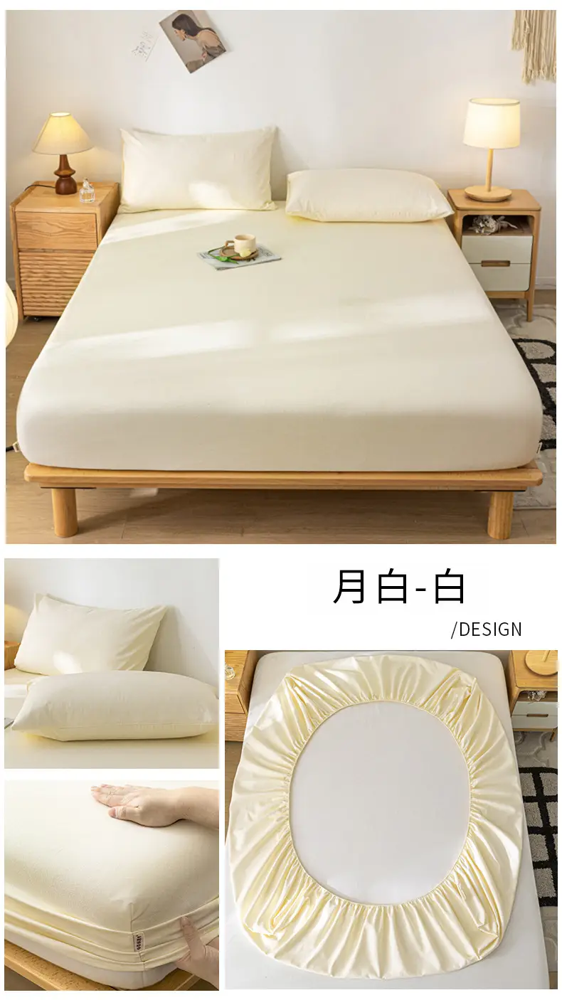 Class A Mother and Infant Grade Cotton Old Coarse Cloth Bed Cover Single-Piece Mattress Protective Cover Cotton Bed Cover Simmons Protective Cover Cover — feature 34