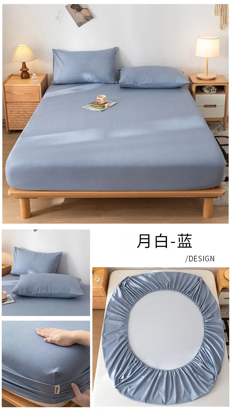 Class A Mother and Infant Grade Cotton Old Coarse Cloth Bed Cover Single-Piece Mattress Protective Cover Cotton Bed Cover Simmons Protective Cover Cover — feature 36