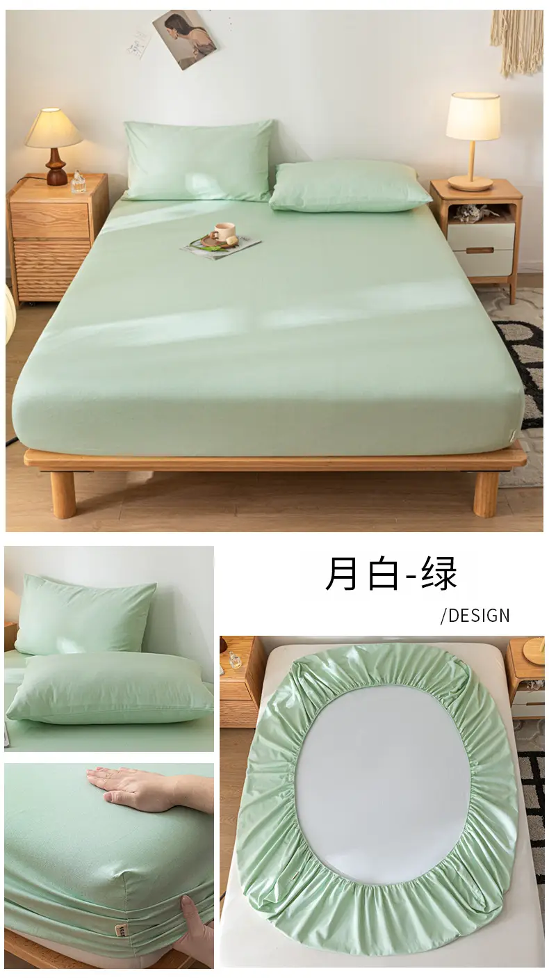 Class A Mother and Infant Grade Cotton Old Coarse Cloth Bed Cover Single-Piece Mattress Protective Cover Cotton Bed Cover Simmons Protective Cover Cover — feature 37