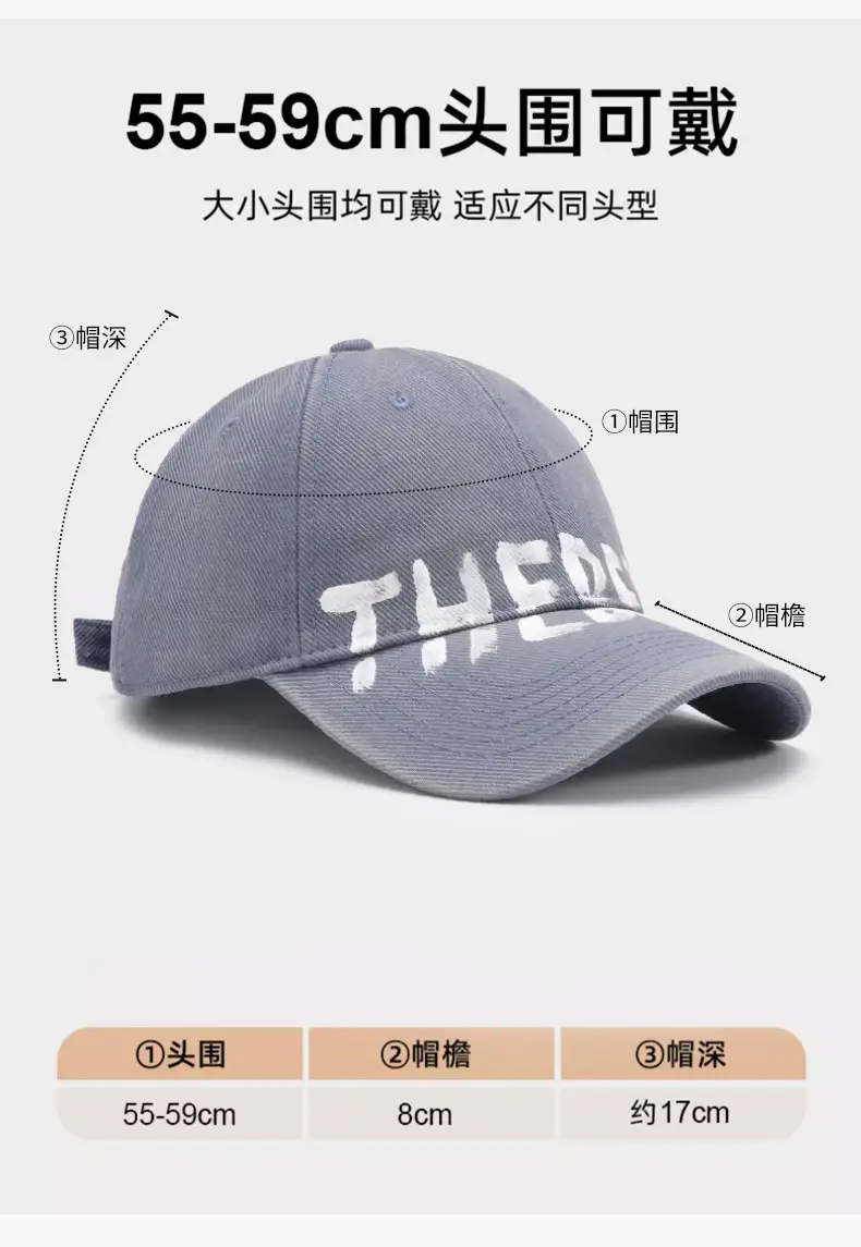 Retro American Style Face Shown Cap Women Sunscreen Wear — feature 3