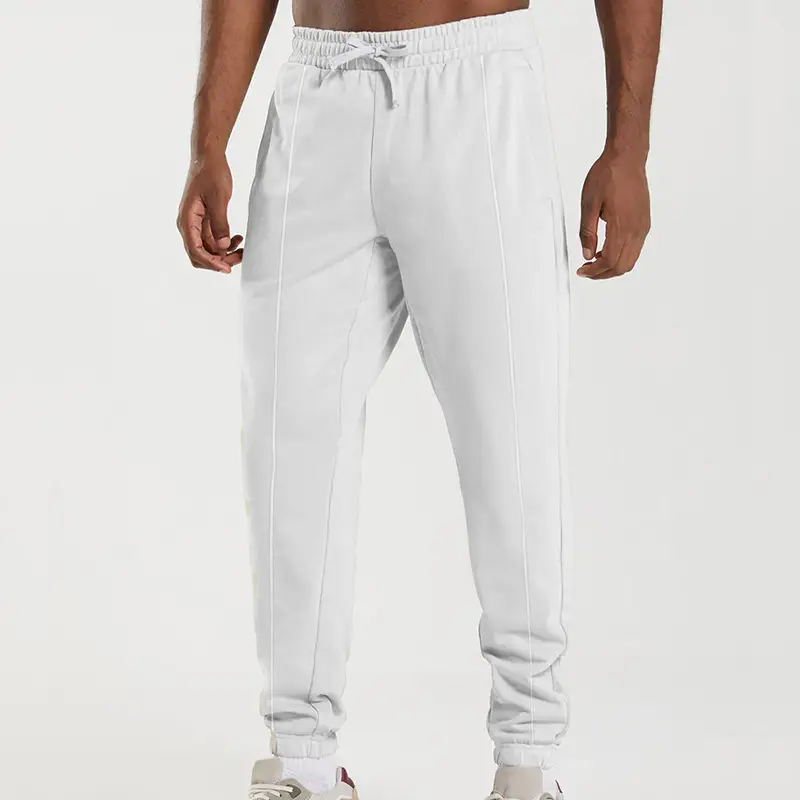 Men's Blue Knitted Casual Pants Spring Summer Loose Leg - Image 10