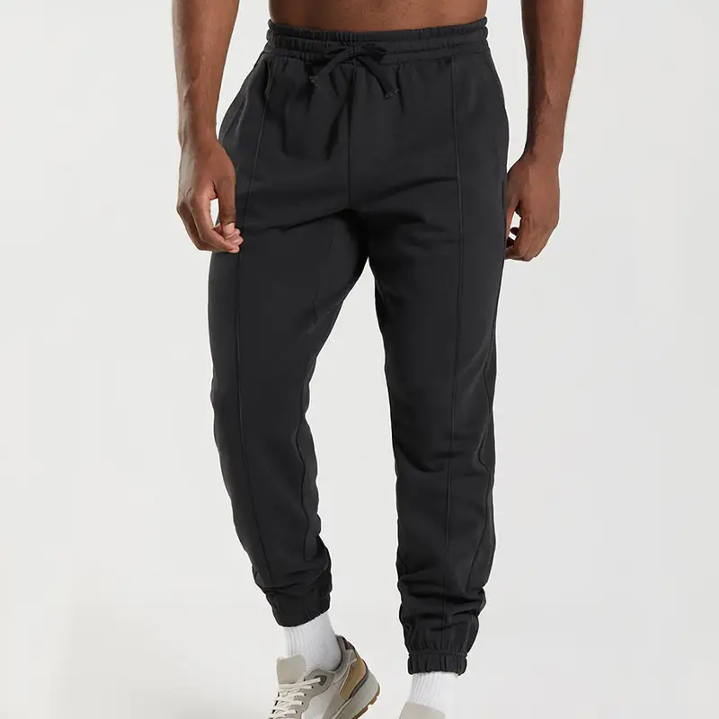 Men's Blue Knitted Casual Pants Spring Summer Loose Leg - Image 12