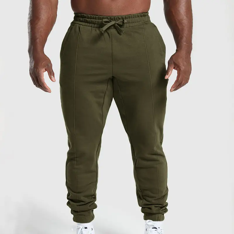Men's Blue Knitted Casual Pants Spring Summer Loose Leg - Image 13