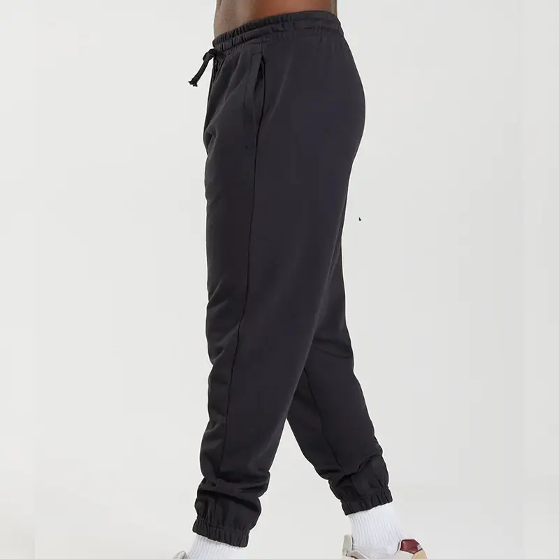 Men's Blue Knitted Casual Pants Spring Summer Loose Leg — feature 13