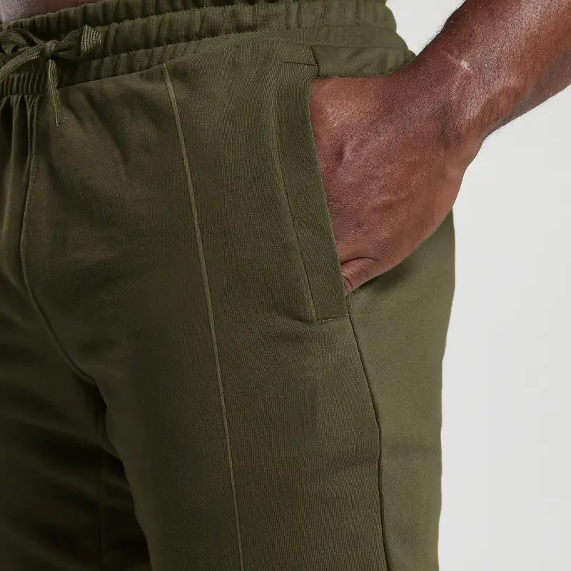 Men's Blue Knitted Casual Pants Spring Summer Loose Leg — feature 16