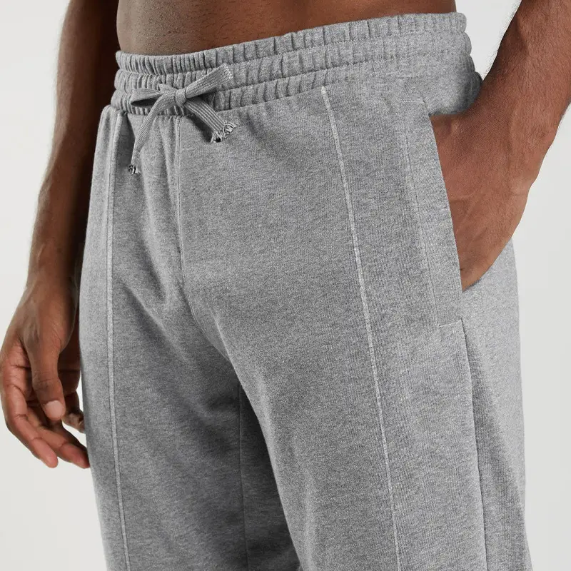 Men's Blue Knitted Casual Pants Spring Summer Loose Leg — feature 24