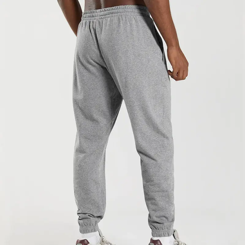 Men's Blue Knitted Casual Pants Spring Summer Loose Leg — feature 27