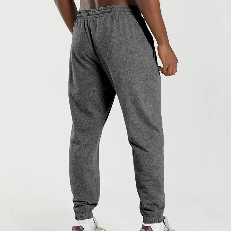 Men's Blue Knitted Casual Pants Spring Summer Loose Leg — feature 35