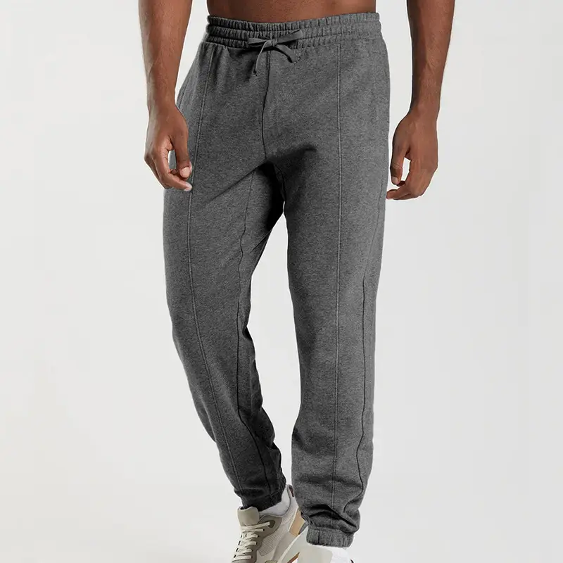 Men's Blue Knitted Casual Pants Spring Summer Loose Leg - Image 7