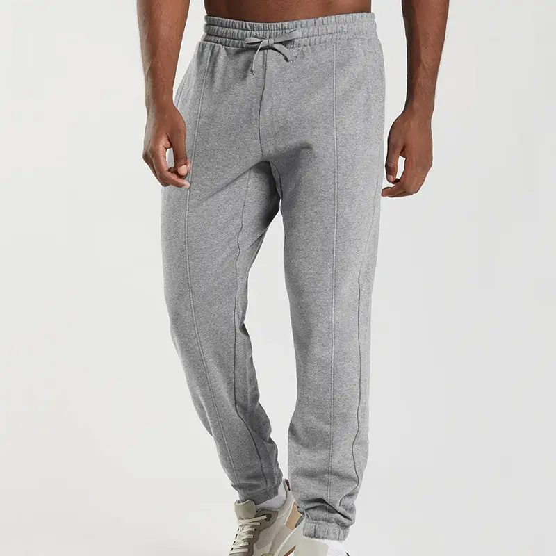 Men's Blue Knitted Casual Pants Spring Summer Loose Leg - Image 9