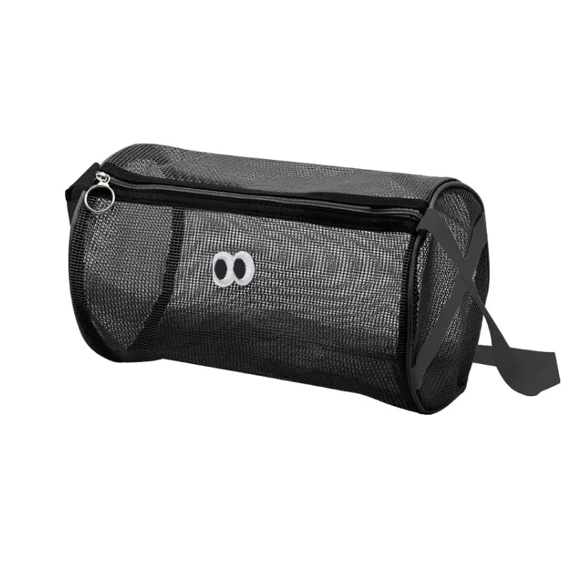 Pink Cute Mesh Cosmetic Bag for Women