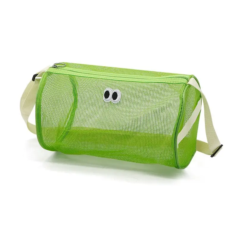 Pink Cute Mesh Cosmetic Bag for Women