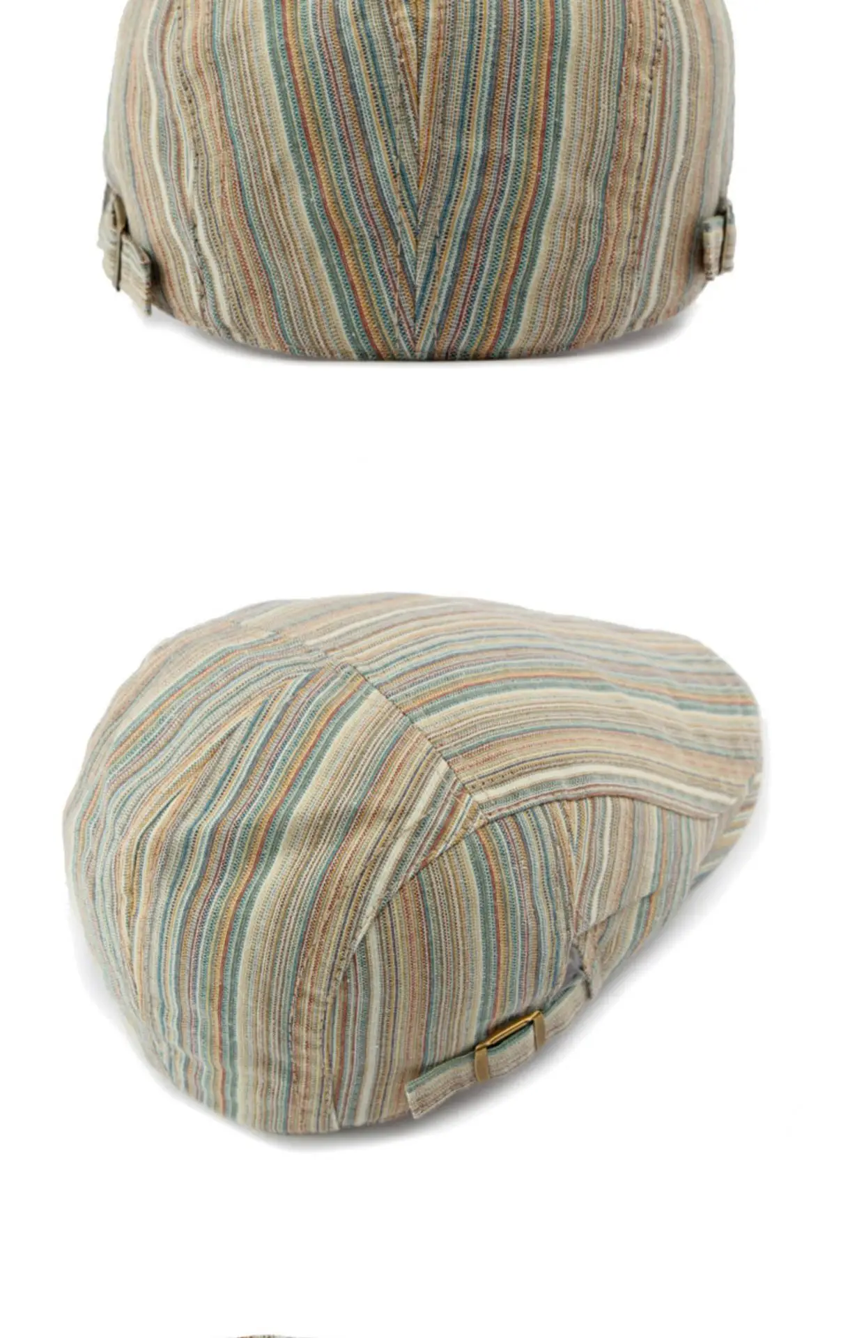 Women's Striped Beret Cap Summer Wear — feature 13