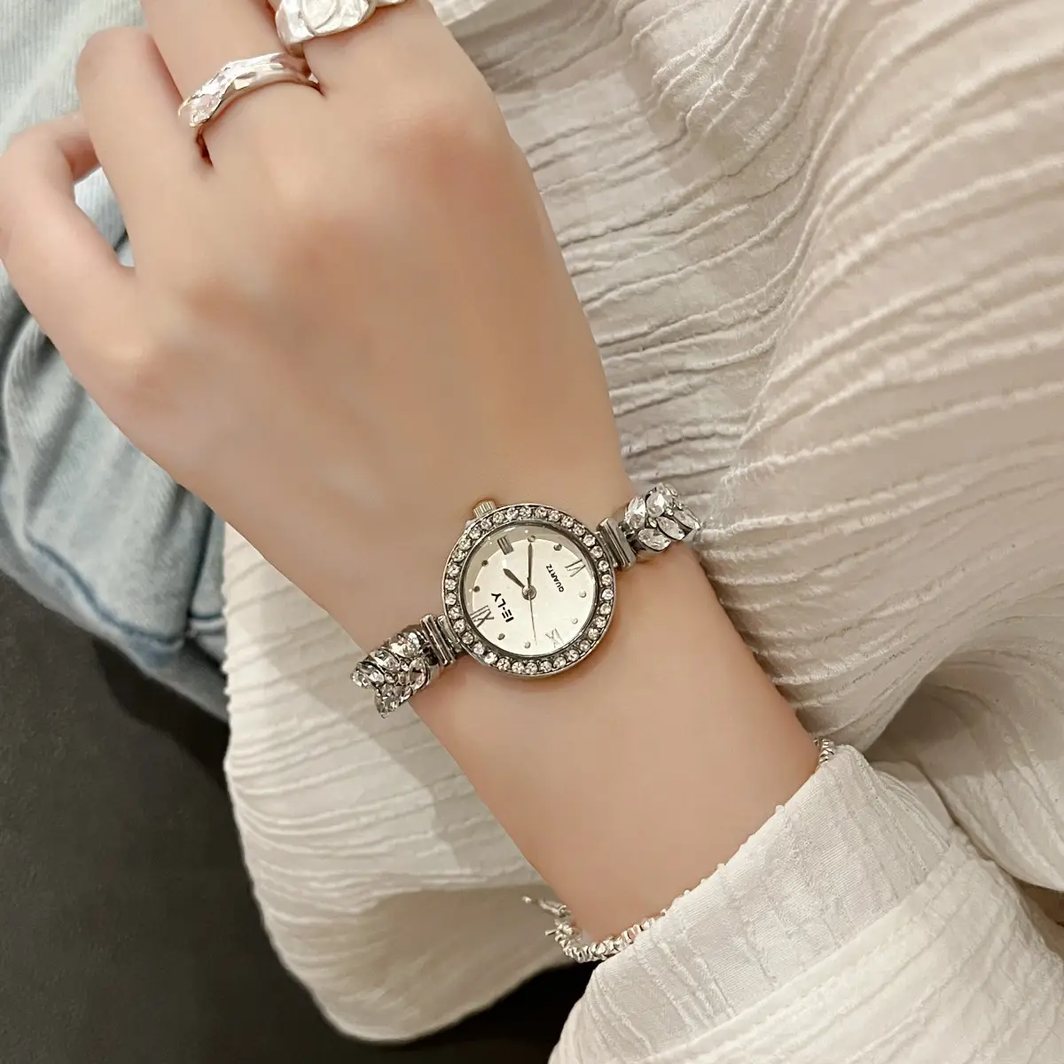 Mermaid Watch for Women Small Golden Spike Luxury