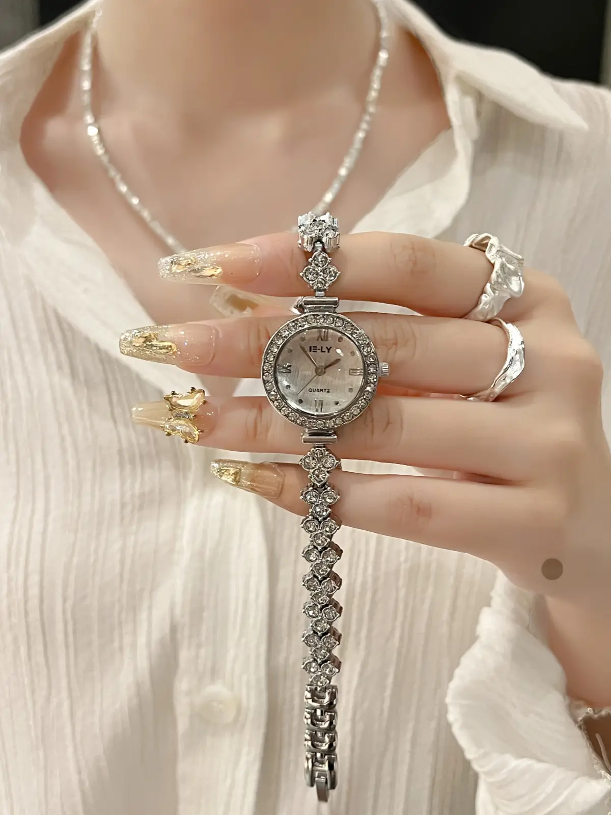 Mermaid Watch for Women Small Golden Spike Luxury