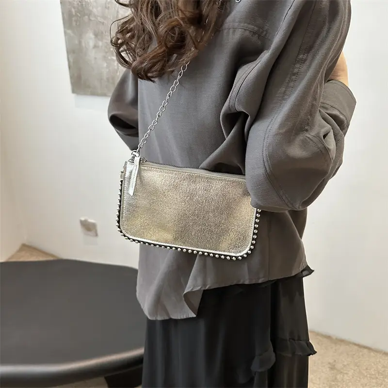 Grey Vintage Crossbody Bag for Women 2024 - Image 8