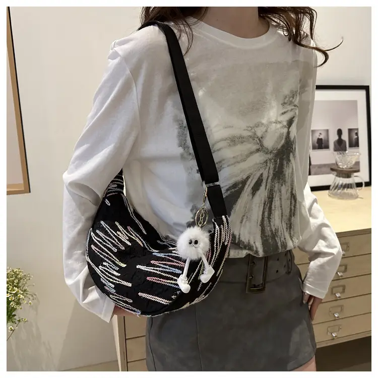 Korean Style Cat Print Shoulder Bag for Women — feature 30